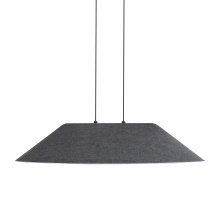 Golden Canada 3133-P30 FB-GY - Golden Lighting Faroe 30in Integrated LED Pendant in Flecked Black/Grey Felt